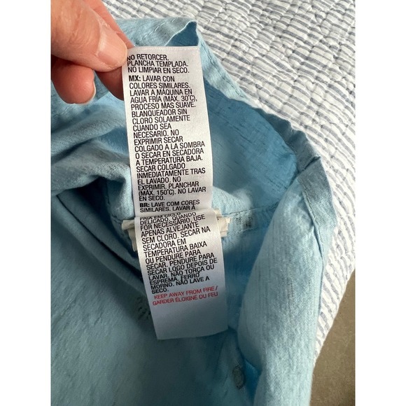 Quiksilver Button Down Shirt Floral Print Short Sleeve Casual S - Picture 5 of 5